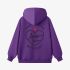 Purple Letters Print Hoodie GM8811-122