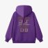 Purple Numbers Print Hoodie GM8811-125