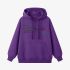 Purple Letters Print Hoodie GM8811-136