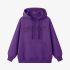 Purple Letters Print Hoodie GM8811-137