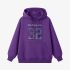 Purple Numbers Print Hoodie GM8811-145