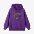 Purple Rubik's Cube Print Hoodie GM8811-147