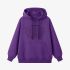 Purple Letters Print Hoodie GM8811-148