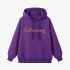 Purple Letters Print Hoodie GM8811-153