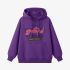 Purple Letters Print Hoodie GM8811-155