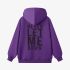 Purple Letters Print Hoodie GM8811-158