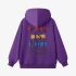 Purple Letters Print Hoodie GM8811-163