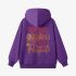 Letter Graphic Purple Hoodie GM8811-183