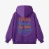 Letter Graphic Purple Hoodie GM8811-184