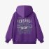 Purple Letter Graphic Hoodie GM8811-188