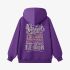 Purple Letter Graphic Hoodie GM8811-189