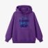 Purple Letter Graphic Hoodie GM8811-192