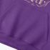 Purple Letter Graphic Hoodie GM8811-194