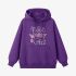 Purple Letter Graphic Hoodie GM8811-195