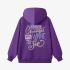 Purple Letter Graphic Hoodie GM8811-197