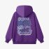 Purple Letter Graphic Hoodie GM8811-198