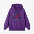 Purple Letter Graphic Hoodie GM8811-215