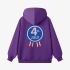 Purple Numbers Graphic Hoodie GM8811-216