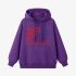 Purple Letter Graphic Hoodie GM8811-218