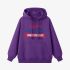 Purple Letter Graphic Hoodie GM8811-220