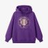 Purple Letter Graphic Hoodie GM8811-227