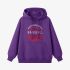 Purple Letter Graphic Hoodie GM8811-228