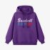 Purple Letter Graphic Hoodie GM8811-229