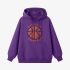 Purple Letter Graphic Hoodie GM8811-230