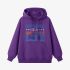 Purple Letter Graphic Hoodie GM8811-231