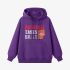 Purple Letter Graphic Hoodie GM8811-237