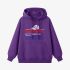 Purple Letter Graphic Hoodie GM8811-239