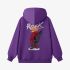 Purple Cartoon Graphic Hoodie GM8811-240