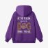 Purple Letter Graphic Hoodie GM8811-241