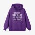 Purple Letter Graphic Hoodie GM8811-243