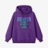 Purple Letter Graphic Hoodie GM8811-252