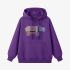 Hippo Geometric Graphic Purple Hoodie GM8811-256