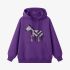 Zebra Geometric Graphic Purple Hoodie GM8811-257