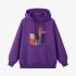 Fox Geometric Graphic Purple Hoodie GM8811-258