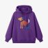 Puppy Geometric Graphic Purple Hoodie GM8811-264