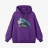 Frog Geometric Graphic Purple Hoodie GM8811-267