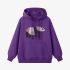 Panda Geometric Graphic Purple Hoodie GM8811-272