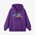 Rhino Geometric Graphic Purple Hoodie GM8811-273