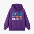 Fish Letter Purple Hoodie GM8811-276