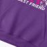 Letter Graphic Purple Hoodie GM8811-284