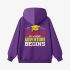 Letter Graphic Purple Hoodie GM8811-293