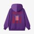 Letter Graphic Purple Hoodie GM8811-303