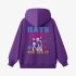 Letter Graphic Purple Hoodie GM8811-305