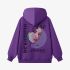 Purple Letters Print Hoodie GM8811-31