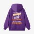 Letter Graphic Purple Hoodie GM8811-320