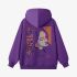 Purple Portrait Print Hoodie GM8811-32